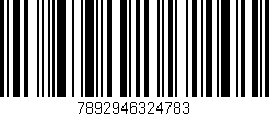 Código de barras (EAN, GTIN, SKU, ISBN): '7892946324783'