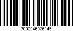 Código de barras (EAN, GTIN, SKU, ISBN): '7892946326145'