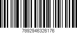 Código de barras (EAN, GTIN, SKU, ISBN): '7892946326176'