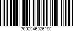 Código de barras (EAN, GTIN, SKU, ISBN): '7892946326190'