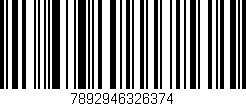 Código de barras (EAN, GTIN, SKU, ISBN): '7892946326374'