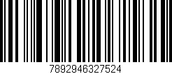 Código de barras (EAN, GTIN, SKU, ISBN): '7892946327524'