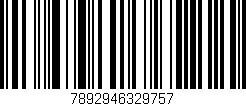Código de barras (EAN, GTIN, SKU, ISBN): '7892946329757'