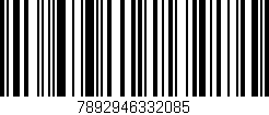 Código de barras (EAN, GTIN, SKU, ISBN): '7892946332085'