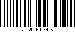 Código de barras (EAN, GTIN, SKU, ISBN): '7892946335475'