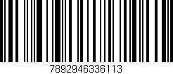 Código de barras (EAN, GTIN, SKU, ISBN): '7892946336113'