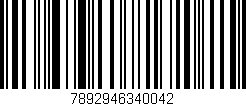Código de barras (EAN, GTIN, SKU, ISBN): '7892946340042'