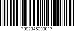 Código de barras (EAN, GTIN, SKU, ISBN): '7892946393017'
