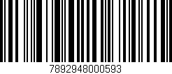 Código de barras (EAN, GTIN, SKU, ISBN): '7892948000593'