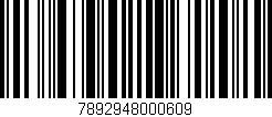 Código de barras (EAN, GTIN, SKU, ISBN): '7892948000609'