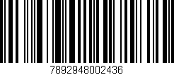 Código de barras (EAN, GTIN, SKU, ISBN): '7892948002436'
