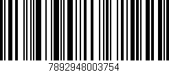 Código de barras (EAN, GTIN, SKU, ISBN): '7892948003754'
