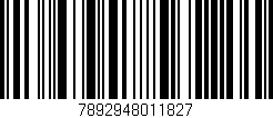 Código de barras (EAN, GTIN, SKU, ISBN): '7892948011827'