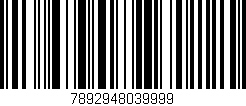 Código de barras (EAN, GTIN, SKU, ISBN): '7892948039999'
