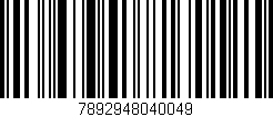 Código de barras (EAN, GTIN, SKU, ISBN): '7892948040049'