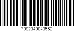 Código de barras (EAN, GTIN, SKU, ISBN): '7892948043552'