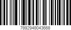 Código de barras (EAN, GTIN, SKU, ISBN): '7892948043668'