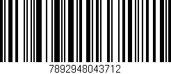 Código de barras (EAN, GTIN, SKU, ISBN): '7892948043712'