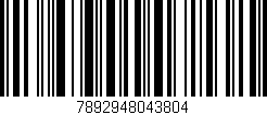 Código de barras (EAN, GTIN, SKU, ISBN): '7892948043804'