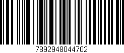 Código de barras (EAN, GTIN, SKU, ISBN): '7892948044702'