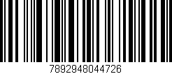 Código de barras (EAN, GTIN, SKU, ISBN): '7892948044726'