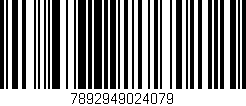 Código de barras (EAN, GTIN, SKU, ISBN): '7892949024079'