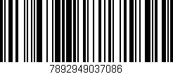 Código de barras (EAN, GTIN, SKU, ISBN): '7892949037086'