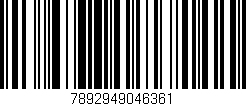 Código de barras (EAN, GTIN, SKU, ISBN): '7892949046361'