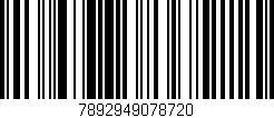 Código de barras (EAN, GTIN, SKU, ISBN): '7892949078720'