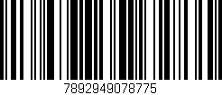 Código de barras (EAN, GTIN, SKU, ISBN): '7892949078775'