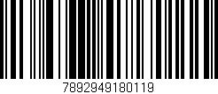 Código de barras (EAN, GTIN, SKU, ISBN): '7892949180119'