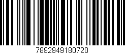 Código de barras (EAN, GTIN, SKU, ISBN): '7892949180720'