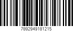 Código de barras (EAN, GTIN, SKU, ISBN): '7892949181215'
