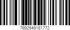 Código de barras (EAN, GTIN, SKU, ISBN): '7892949181772'