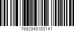Código de barras (EAN, GTIN, SKU, ISBN): '7892949183141'