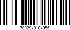 Código de barras (EAN, GTIN, SKU, ISBN): '7892949184056'