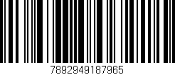 Código de barras (EAN, GTIN, SKU, ISBN): '7892949187965'