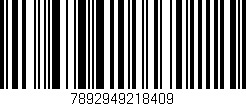 Código de barras (EAN, GTIN, SKU, ISBN): '7892949218409'