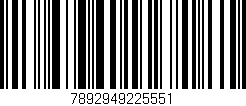 Código de barras (EAN, GTIN, SKU, ISBN): '7892949225551'