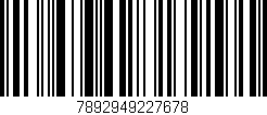 Código de barras (EAN, GTIN, SKU, ISBN): '7892949227678'