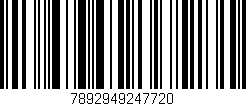 Código de barras (EAN, GTIN, SKU, ISBN): '7892949247720'
