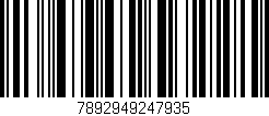 Código de barras (EAN, GTIN, SKU, ISBN): '7892949247935'