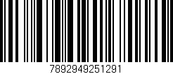 Código de barras (EAN, GTIN, SKU, ISBN): '7892949251291'