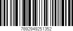 Código de barras (EAN, GTIN, SKU, ISBN): '7892949251352'