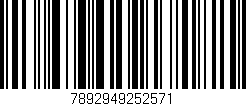 Código de barras (EAN, GTIN, SKU, ISBN): '7892949252571'