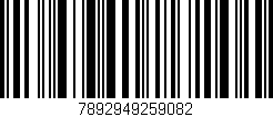 Código de barras (EAN, GTIN, SKU, ISBN): '7892949259082'