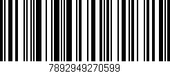 Código de barras (EAN, GTIN, SKU, ISBN): '7892949270599'