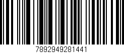 Código de barras (EAN, GTIN, SKU, ISBN): '7892949281441'