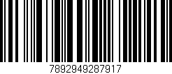 Código de barras (EAN, GTIN, SKU, ISBN): '7892949287917'