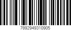 Código de barras (EAN, GTIN, SKU, ISBN): '7892949310905'